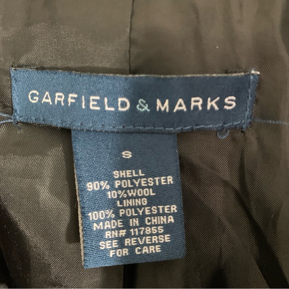 Garfield & Marks tweed chevron snap Blazer/Jacket Small - Picture 11 of 11